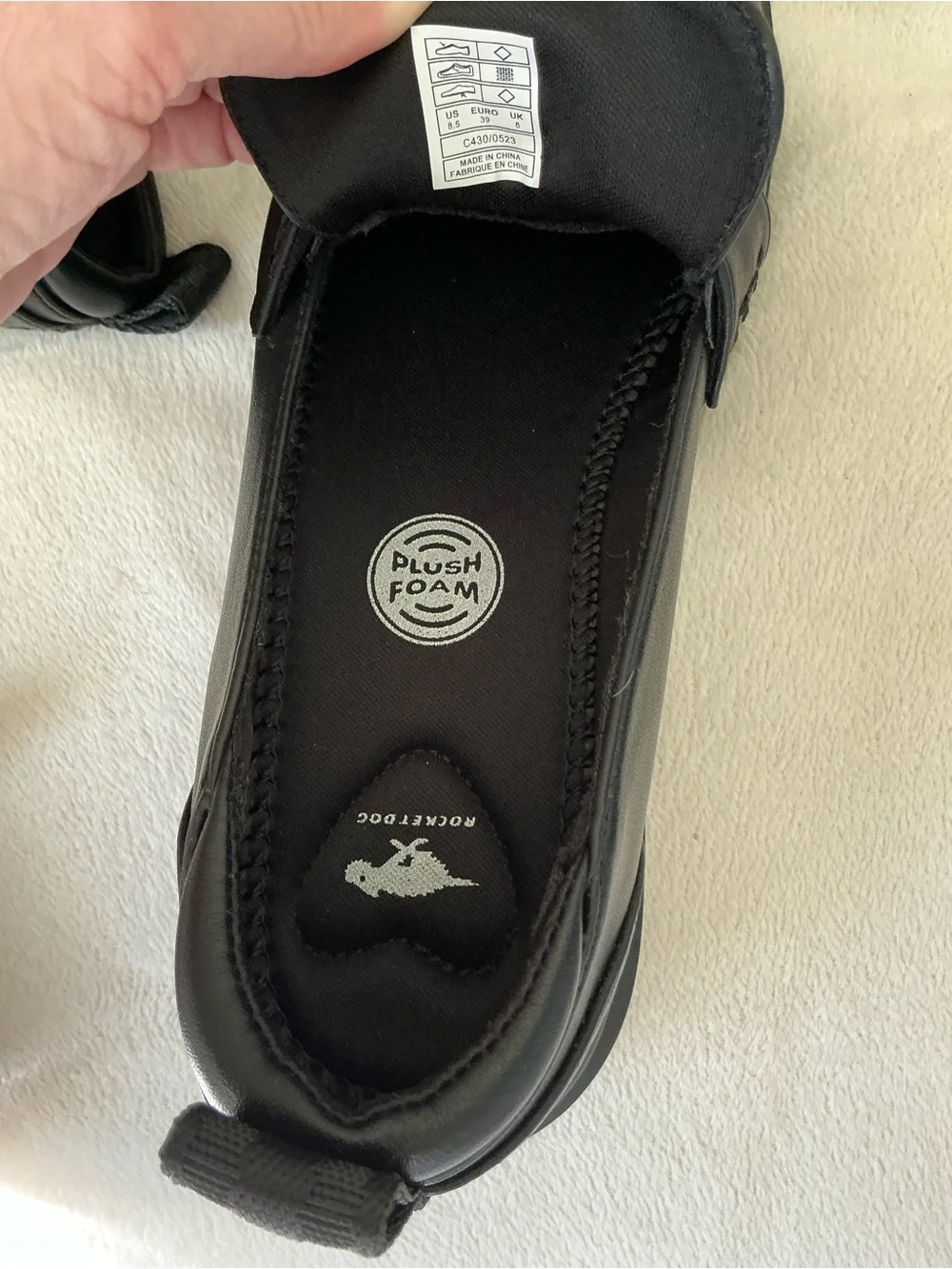 NEW! Rocket Dog “Dandy” Platform Black Loafers Women’s size 8.5 NWOT